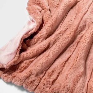 Faux Fur Throw Blanket
